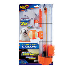 Nerf Clear Blaster And Lightning Led Glow Ball Dog Toy Large Petco