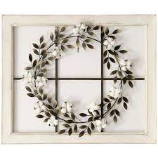 Stylecraft Fl Wreath Wood Framed