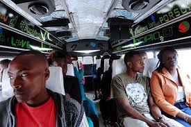 Image result for images of kenyans in a matatu