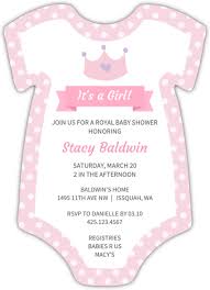 Pink Onesie Girl Baby Shower Invitation