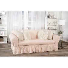 Sofa Skirted Box Cushion Sofa Slipcover