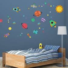 Colourful Space Wall Stickers Pack