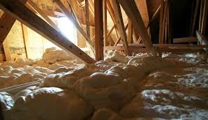spray foam insulation on top of drywall