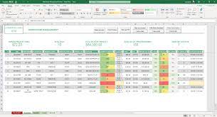 warehouse management system excel