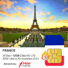 france travel sim 30 day with 12gb data