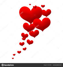 Love Heart Decorative Heart Background Lot Valentines Hearts