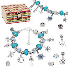 Each kit may have different kinds items in one package, such as various beads, findings, string materials, tools, etc. Ak Kyc Girls Charm Bracelet Making Kit Set Diy Jewellery Making Kits Gifts For 8 12 Year Old Girls Blue Eyes Beads Buy Online In Grenada At Grenada Desertcart Com Productid 174380272