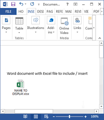 Insert Excel File Into Word International Consulting