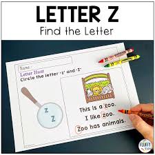 4 easy letter z worksheets activities