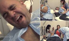 Lindsay lohan in labor pains. Two Men Use Labor Simulation To Prove Their Wives Exaggerate Agony Of Childbirth And Painful Realization That They Couldn T Be More Wrong Is Caught On Film Daily Mail Online