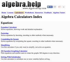 Math Curriculum Algebra Calculator