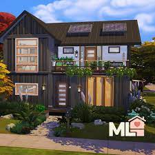 eco industrial house no cc the sims