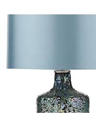 Dar Guru Table Lamp Blue Mosaic Dual