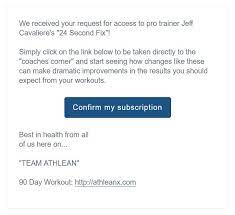 confirm your email athlean x
