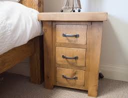Forest Three Drawer Bedside Solid