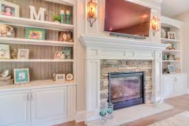 Gas Fireplace With Painted Mantle