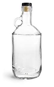 glass bottles clear glass moonshine