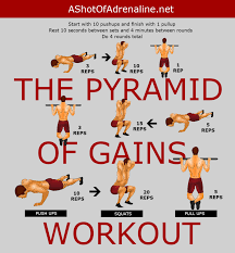 pyramid of gains calisthenics workout