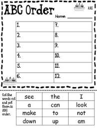Each set of letters/words to be alphabetized are connected on the page to provide a visual. 14 Abc Order Ideas Abc Order Teaching Abc