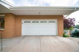 White Sectional Garage Door With Glass