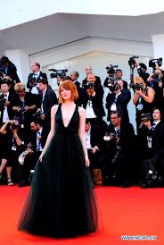 71st Venice Film Festival Sexy V Neck Sleeveless Emma Stone