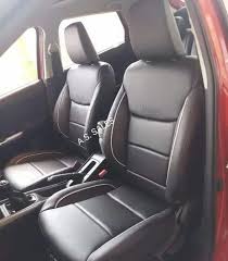 Black Pu Leather Baleno Glanza Seat Covers