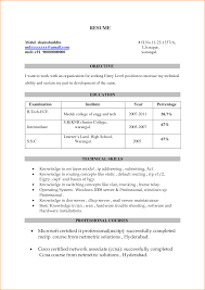 Bca Resume Doc Format  Sample Resume for Bca Freshers  Accessor Eyes