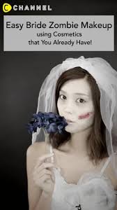 easy bride zombie makeup using