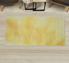 ambesonne yellow decorative rug