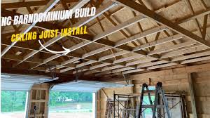 nc barndominium build ceiling joist