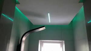 Select an approved wet location fixture with a high quality trim resistant to traditionally, halogen lamps have been used, but more and more people are opting for led models for a far more energy efficient lighting system. Rgb Led Strip Installed In A Bathroom Customer Case Study Youtube