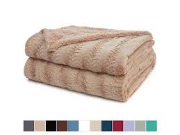Luxury Faux Fur Bed Throw Blanket King