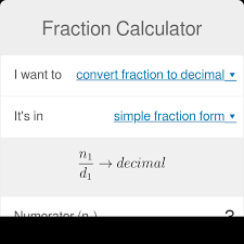 fraction calculator all operations