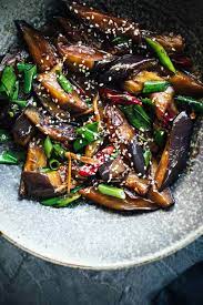 vegan chinese chilli eggplant cook
