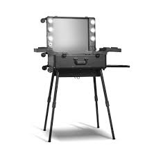 map makeup trolley w mirror and led