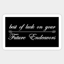 future endeavors luck sticker