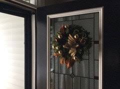 a wreath when you have a storm door