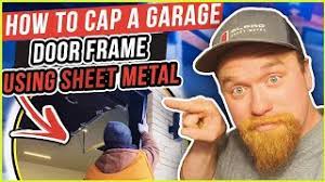 how to cap a garage door frame using
