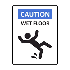 premium vector caution wet floor sign