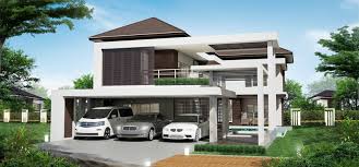 3 Car Garage Two Story House Design
