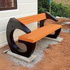 Paint Coated Rcc Garden Bench With