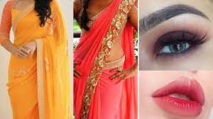 party style saree d makeup