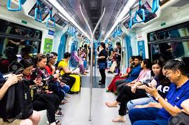 The transportation system in this city is a cooperation of complex systems of infrastructure. Kuala Lumpur Malaysia February 10 2018 Commuters Use Mrt Stock Photo Picture And Royalty Free Image Image 97040145