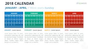 2018 Calendar Powerpoint Templates