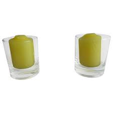 frosted glass votive holders with