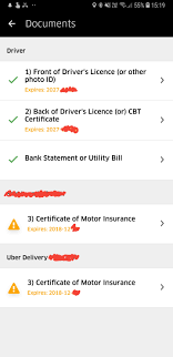 If you or the vehicle you will be using is not covered on the insurance certificate you will also need to provide us with supporting documentation. Is There Any Reason My Documents Have Been Accepted Yet I Ve Not Been Approved For Driving Yet Ubereats