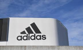 Logo of german sports manufacturer adidas. Adidas Invests In Finnish Sustainable Fibre Firm Spinnova Reuters
