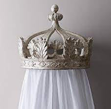 Pewter Canopy Bed Crown