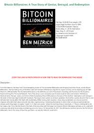 .and redemption 9781250220844 ben mezrich will damron betrayal true stories billionaire. Pdf Bitcoin Billionaires A True Story Of Genius Betrayal And Redemption Full Pdf Online Text Images Music Video Glogster Edu Interactive Multimedia Posters