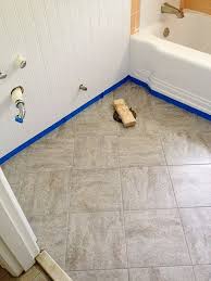 Grouted L And Stick Floor Tiles